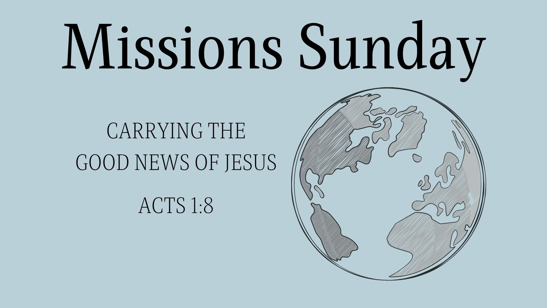 Missions Sunday 2024: The Christian Attitude